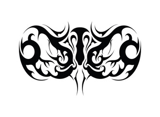 texas rattle snake head abstract tattoo symbol sticker