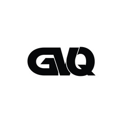 GVQ letter monogram logo design vector