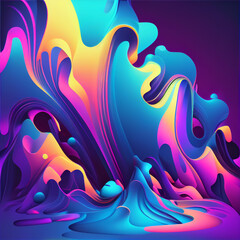 Fluid Gradient background. Created by AI tool.