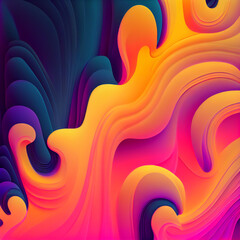 Fluid Gradient background. Created by AI tool.