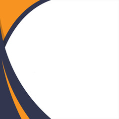 Orange and Black Corner Border