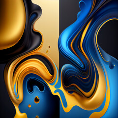 Fluid Gradient background. Created by AI tool.