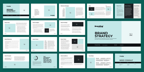 Brand Strategy Template Portfolio Layout Design