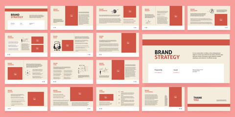 Brand Strategy Guideline Template Portfolio Layout Design