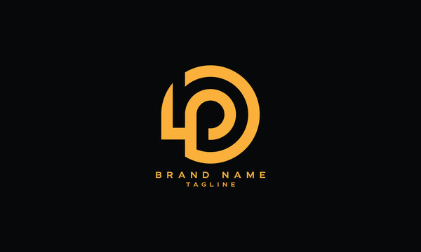 HDP, DHP, PHD, HP, HD, DH, Abstract initial monogram letter alphabet logo design