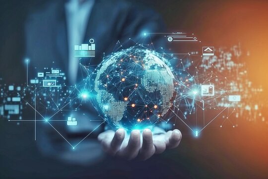 Global Business Connection with Digital Marketing and Big Data  AI Generated