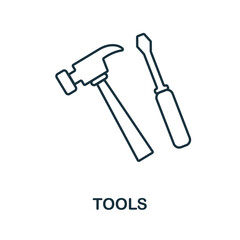 Alert Sign line icon. Simple element from construction collection. Creative Alert Sign outline icon for web design, templates, infographics and more