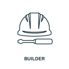 Construction line icon. Simple element from construction collection. Creative Construction outline icon for web design, templates, infographics and more
