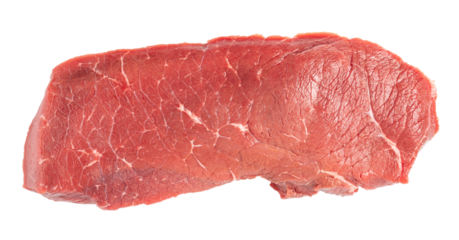 raw meat on transparent background. png file