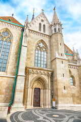 Fototapeta premium Stunning Matthias Church in Budapest, Hungary. Roman Catholic church in the Gothic styl