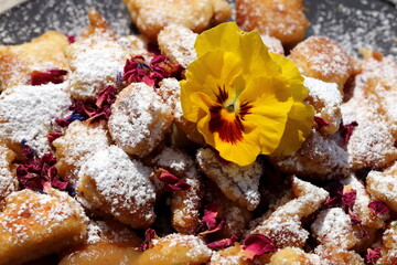 Lovingly decorated Kaiserschmarrn (pancake)