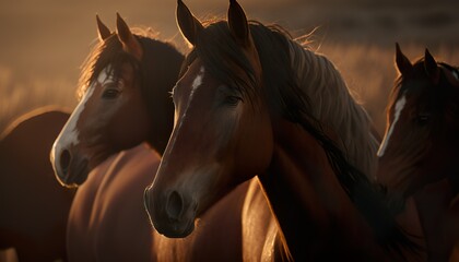 Pferde auf der Weide