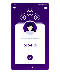 Banking, finance app, mobile ui design