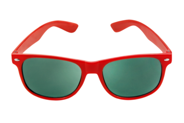 Rote Sonnenbrille und Hintergrund transparent PNG cut out