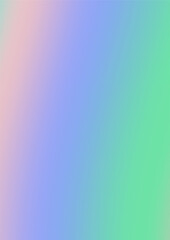 Fototapeta premium Abstract soft vector holographic foilvgradient background for web, packaging, poster, billboard, advertisement, cover, brochure, wallpaper Pastel smooth multicolor texture. Pink, purple, blue colors