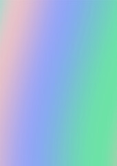 Abstract soft vector holographic foilvgradient background for web, packaging, poster, billboard, advertisement, cover, brochure, wallpaper Pastel smooth multicolor texture. Pink, purple, blue colors