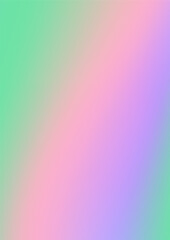 Abstract soft vector holographic foilvgradient background for web, packaging, poster, billboard, advertisement, cover, brochure, wallpaper Pastel smooth multicolor texture. Pink, purple, blue colors