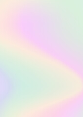 Abstract soft vector holographic foilvgradient background for web, packaging, poster, billboard, advertisement, cover, brochure, wallpaper Pastel smooth multicolor texture. Pink, purple, blue colors