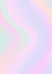 Abstract soft vector holographic foilvgradient background for web, packaging, poster, billboard, advertisement, cover, brochure, wallpaper Pastel smooth multicolor texture. Pink, purple, blue colors