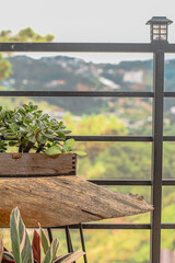 Mountain view from a villa in Da Lat, Vietnam