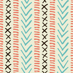 Abstract Geometric Vertical Stripes Seamless Vector Repeat Pattern