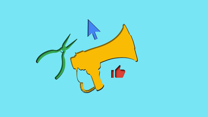 Digital marketing concept