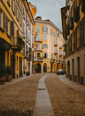 Alley in Milan's famous Brera district