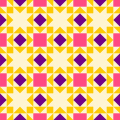 Abstract geometric pattern inspired by duvet quilting