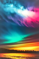 sunset over the ocean