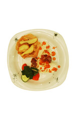 Turkish cuisine and Mediterranean cuisine, spacial dishes and appetizers. Restaurant and food photography