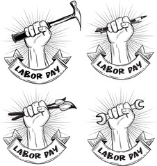 International labor day campaign illustration