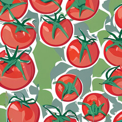 Tomatoes, background, cartoon