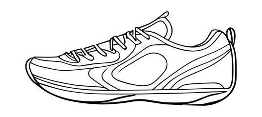 Vector Illustration of sneakers, Illustration of sports shoes