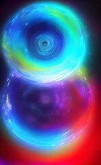 Obraz premium Planets, stars and galaxies in outer space showing the beauty of space exploration.