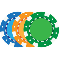 Naklejka premium Casino Coin Icon-04