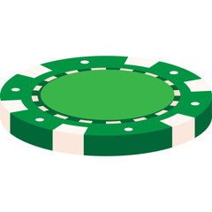 Naklejka premium Casino Coin Icon-06