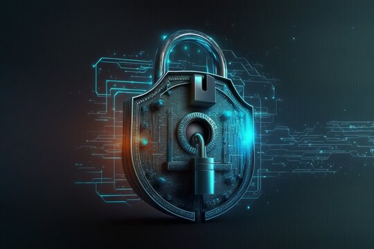Securing Your Digital Future: Cybersecurity Padlock Protection for Maximum Data Protection, Generative AI.