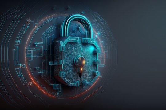 Securing Your Digital Future: Cybersecurity Padlock Protection for Maximum Data Protection, Generative AI.
