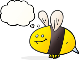 thought bubble cartoon bee