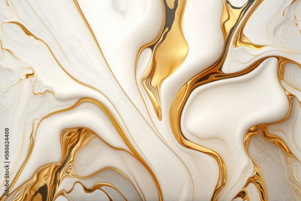 Poster unveiling the elegance: a golden white marble background texture pattern design for your next projec