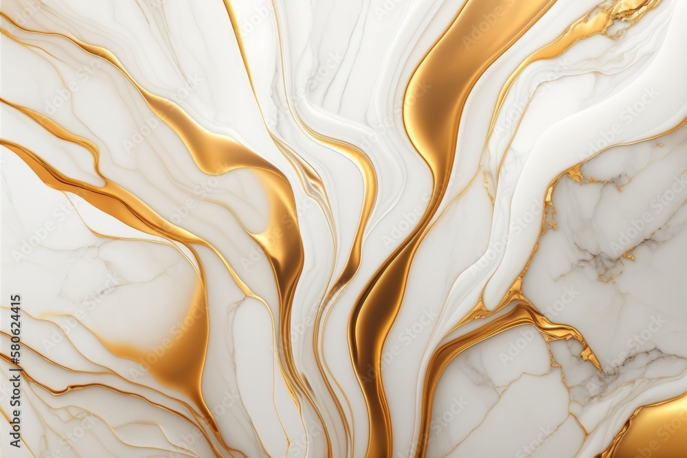 Poster unveiling the elegance: a golden white marble background texture pattern design for your next projec