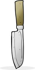cartoon kitchen knife