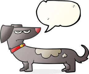 speech bubble cartoon annoyed dog