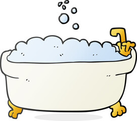 cartoon bathtub