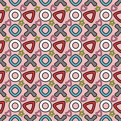 Pink wrapping paper design seamless pattern, Background repeating