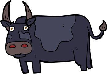 cartoon bull