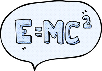 comic book speech bubble cartoon science formula