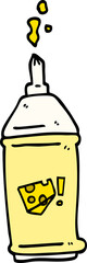 hand drawn doodle style cartoon squirty cheese