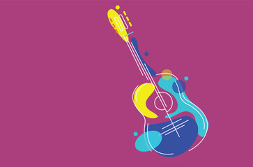 musica, strumenti musicali, stilizzati,