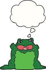 cartoon toad and thought bubble
